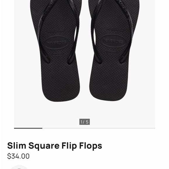 Havaianas Slim Square Flip Flops (NWT) - Picture 5 of 6